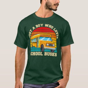Nur ein Junge, der Lieben Schule Bussen lustige Vi T-Shirt