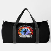 Nur ein Junge, der Lieben surft Duffle Bag (Rückseite)
