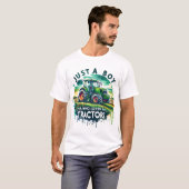 Nur ein Junge, der Lieben Tractors T - Shirt, Gebu T-Shirt (Vorne ganz)