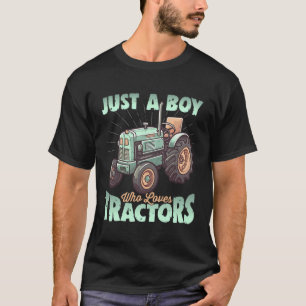 Nur ein Junge, der Lieben trainiert Bauernjungen T-Shirt