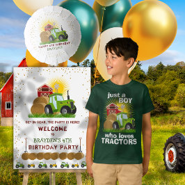 Nur ein Junge, der Lieben Traktoren Farm Geburtsta T-Shirt