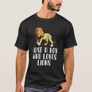 Nur ein Junge, der Löwen Liebe T-Shirt