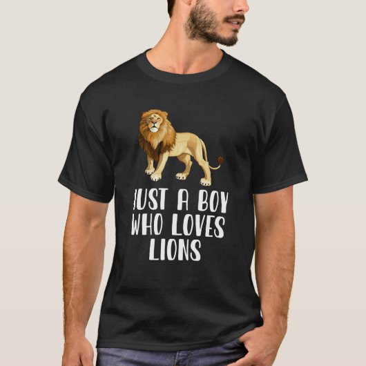 Nur ein Junge, der Löwen Liebe T-Shirt (Vorderseite)