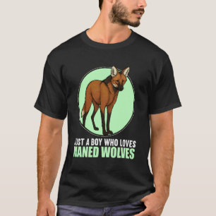 Nur ein Junge, der Mähnenwölfe liebt Mähnenwolf T-Shirt