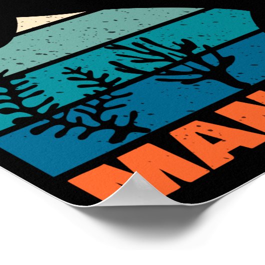 Nur ein Junge, der Manatee Lieben - Retro-Tier Poster (Ecke)