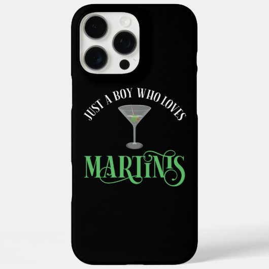 Nur ein Junge, der Martinis liebt Case-Mate iPhone Hülle (Rückseite)