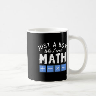 Nur ein Junge, der Mathe-Algebra liebt, lustige Ma Kaffeetasse