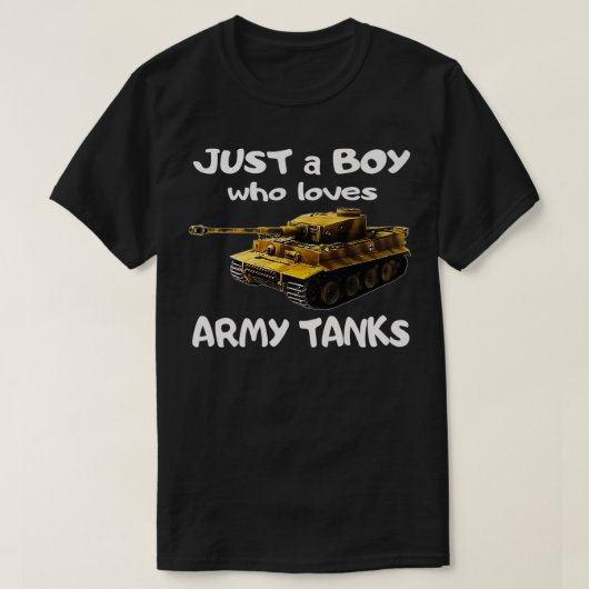 Nur ein Junge, der militärische Lieben tanzt Deuts T-Shirt (Design vorne)