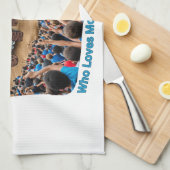 Nur ein Junge, der Monster Trucks Liebe Geschirrtuch (Viertel Falte)