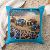 Nur ein Junge, der Monster Trucks Liebe Kissen (Decke)