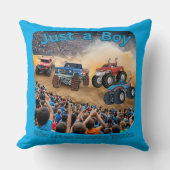 Nur ein Junge, der Monster Trucks Liebe Kissen (Vorderseite)