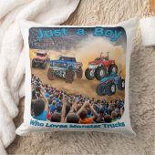 Nur ein Junge, der Monster Trucks Liebe Kissen (Decke)