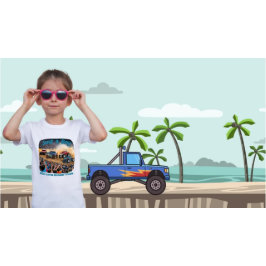 Nur ein Junge, der Monster Trucks Liebe T-Shirt