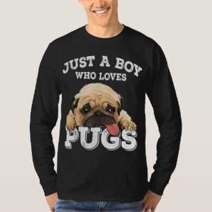 Nur ein Junge, der Möpsen Lieben Funny Mops Lover T-Shirt