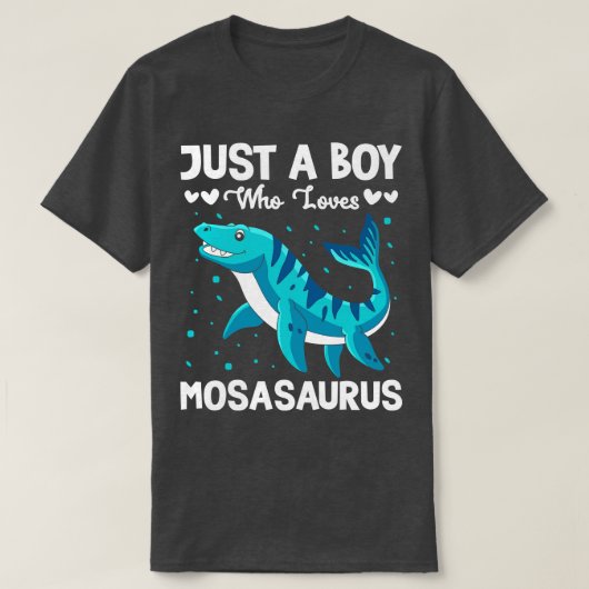 Nur ein Junge, der Mosasaurus Liebe T-Shirt (Design vorne)