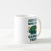 Nur ein Junge, der Müllwagen liebt Kinder Kaffeetasse (VorderseiteRechts)