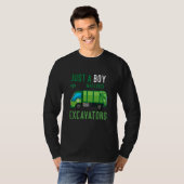 Nur ein Junge, der Müllwagen mag Idee T-Shirt (Vorne ganz)