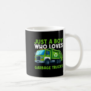Nur ein Junge, der Müllwagen Traruck Jungen Ki lie Kaffeetasse