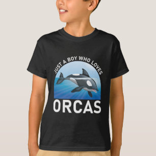 Nur ein Junge, der Orcas Whales Liebe T-Shirt
