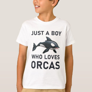 Nur ein Junge, der Orcas Whales Liebe T-Shirt