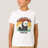 Nur ein Junge, der Pandas Liebe T-Shirt (Vorderseite)