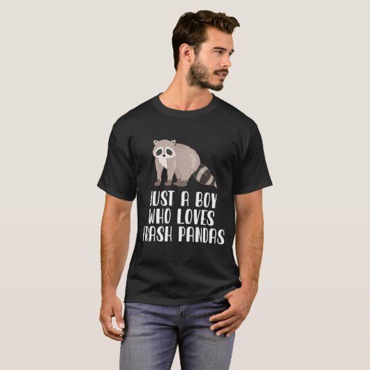 Nur ein Junge, der Pandas Lieben abschüttelt T-Shirt (Vorne ganz)