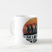 Nur ein Junge, der Pinguine Liebe Kaffeetasse (Vorderseite Links)