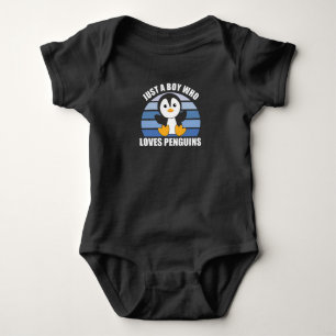 Nur ein Junge, der Pinguine Liebe - Niedlicher Pin Baby Strampler