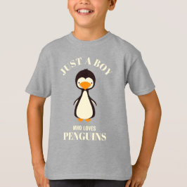 Nur ein Junge, der Pinguine Liebe T-Shirt