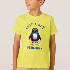 Nur ein Junge, der Pinguine-T - Shirt Liebe