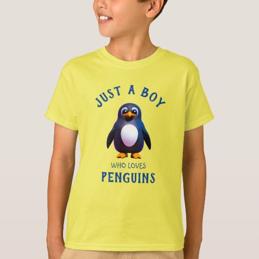 Nur ein Junge, der Pinguine-T - Shirt Liebe (Vorderseite)