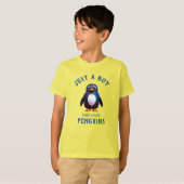 Nur ein Junge, der Pinguine-T - Shirt Liebe (Vorne ganz)