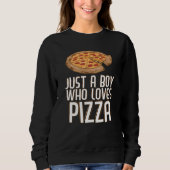 Nur ein Junge, der Pizza Pizza Liebe Sweatshirt (Vorderseite)