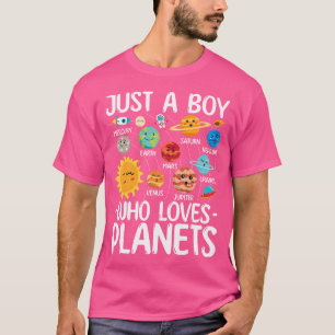 Nur ein Junge, der Planets Solar Star System Sci L T-Shirt