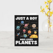 Nur ein Junge, der Planets Solar System Science Li Karte (Gelbe Blume)