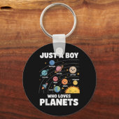Nur ein Junge, der Planets Solar System Science Li Schlüsselanhänger (Vorderseite)