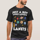 Nur ein Junge, der Planets Solar System Space SA L T-Shirt (Vorderseite)
