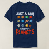 Nur ein Junge, der Planets Space Zwarf Solar Sys L T-Shirt (Design vorne)