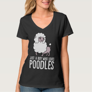 Nur ein Junge, der Poodles Funny Poodle Hund Liebe T-Shirt