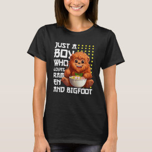 Nur ein Junge, der Ramen und Bigfoot Merch Teen Li T-Shirt