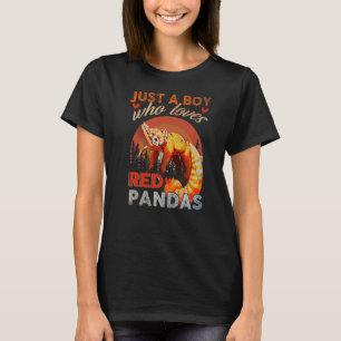 Nur ein Junge, der Red Pandas Red Panda Lieben T-Shirt