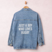Nur ein Junge, der Rugby Player Lieben Jeansjacke (Hangar)