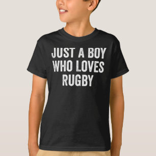 Nur ein Junge, der Rugby Player Lieben T-Shirt
