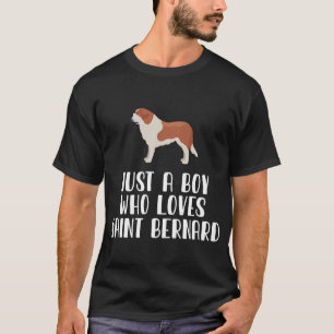Nur ein Junge, der Saint Bernard Lieben T-Shirt