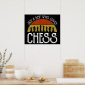 Nur ein Junge, der Schach Liebe Poster (Küche)