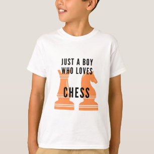Nur ein Junge, der Schach Liebe T-Shirt