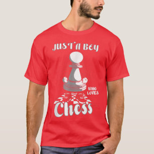 Nur ein Junge, der Schachangebot für Schachspieler T-Shirt