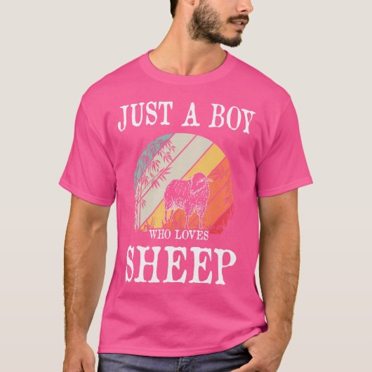 Nur ein Junge, der Schafe Liebe T-Shirt (Vorderseite)
