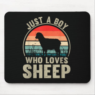 Nur ein Junge, der Schafe Recto Bauer Liebe Liebe Mousepad