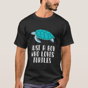 Nur ein Junge, der Schildkröten Liebe T-Shirt